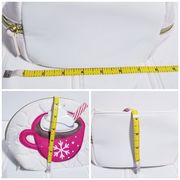 Betsey Johnson Winter Hot Cocoa Makeup Bag  - Picture 8 of 8